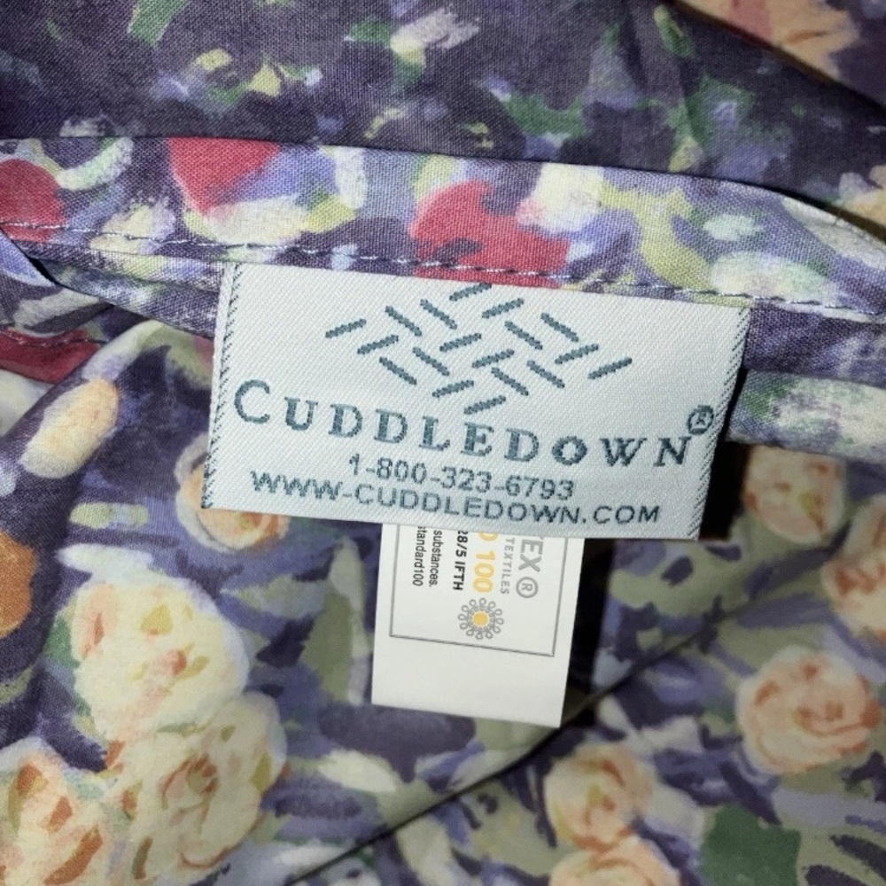 Cuddledown NEW Monet Pillow Sham twin Bed Skirt new in package 100% cotton luxe - Picture 4 of 5